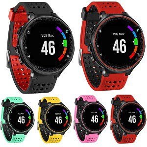 Garmin Forerunner 235 Replacement Band Adjustable Silicone Wristband Sports Wrist Band Strap