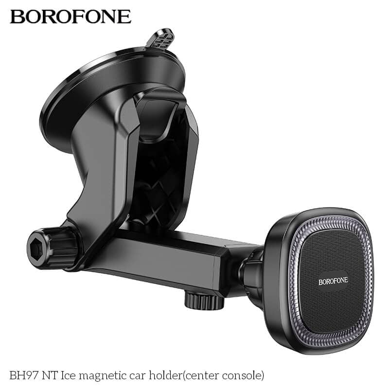 Borofone BH97 Strong Magnetic With Suction Centre Console Windshield /Dashboard Car Mobile Phone Holder For iPhone /Samsung/Oppo/Nokia/Moto/Google