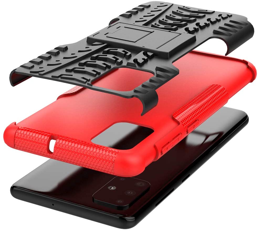 Samsung Galaxy A31 Rugged Case Shockproof Heavy Duty Protective Cover (Green)