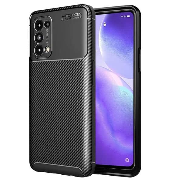 Oppo Find X3 Lite Case Shockproof Heavy Duty Rugged Anti Knock Back Cover (Black)