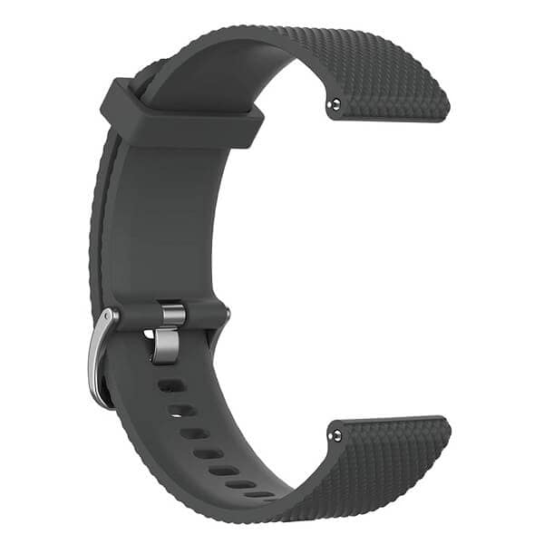 Garmin Vivoactive 4S Silicone Wristband Adjustable Rubber Watch Replacements Band Kit Strap (Grey)