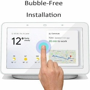 (2 Pack) Google Nest Hub 7 inch Screen Protector Anti Scratch Full Coverage Tempered Glass Film Guard (Clear)