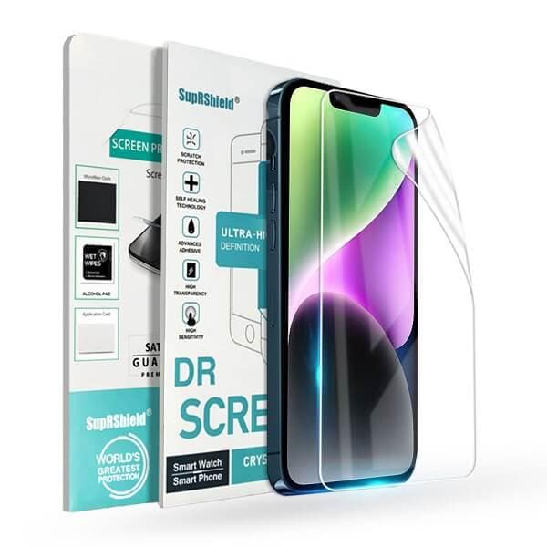 [3pcs] Apple iPhone 14 SupRShield Hydrogel Full Cover Screen Protector Guard