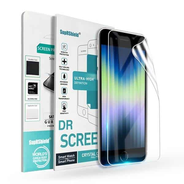 [3pcs] Apple iPhone SE 2020 2022 SupRShield Hydrogel Full Cover Screen Protector Guard
