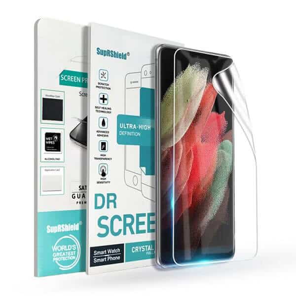 [3pcs] Samsung Galaxy S21 Ultra SupRShield Hydrogel Full Cover Screen Protector Guard