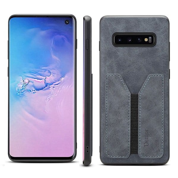 Grey Denior Samsung Galaxy S10 Leather Case