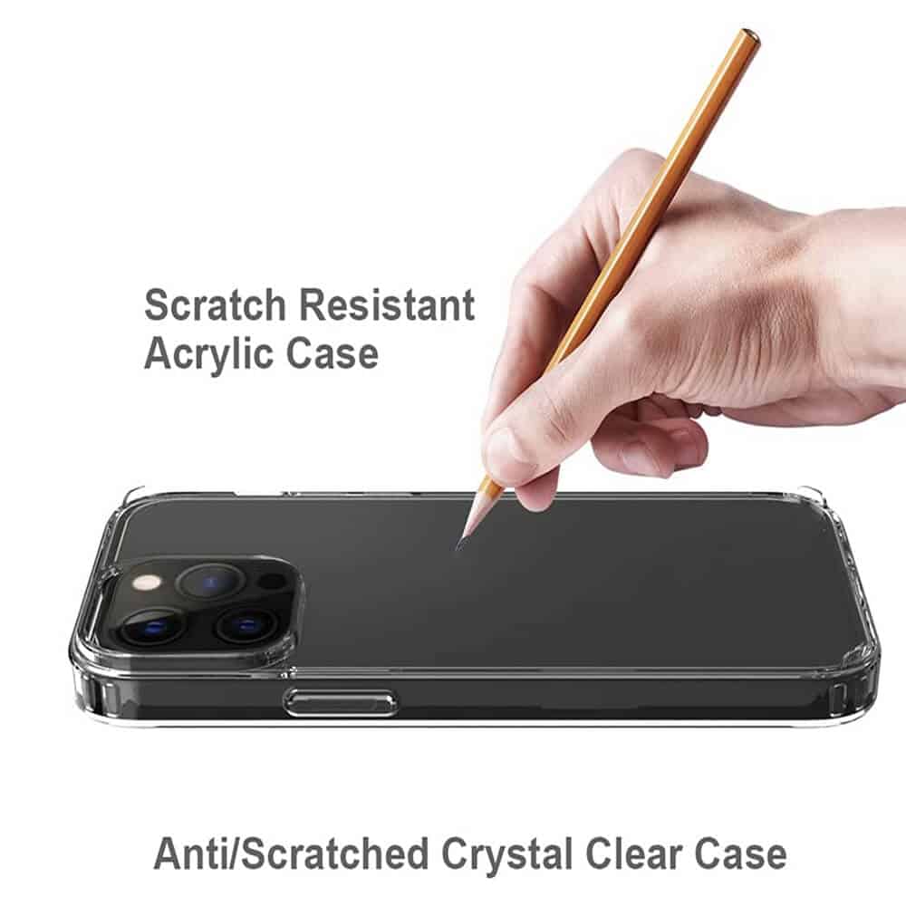 For Apple iPhone 15 /15 Pro / 15 Pro Max / 15 Plus Clear Case Slim With 4 Corners [Shock Absorption] Hard Back Soft Bumper Cover