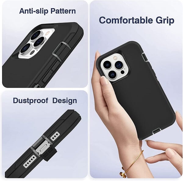 For Apple iPhone 13/ 13Pro/ 13 Pro Max Mini Case Drop Resistant Defender Tradies Heavy Duty Rugged Shockproof Tough Cover
