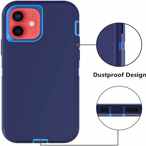 For Apple iPhone 12/12 Pro/ 12 Pro Max /12 Mini 3in1 Case Drop Resistant Defender Tradies Hybrid Armor Heavy Duty Rugged Shockproof Tough Cover
