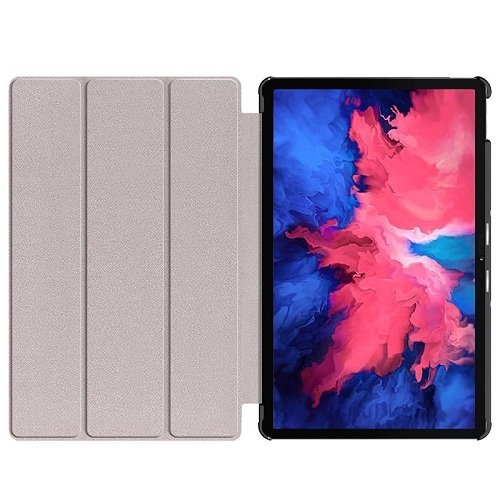 Lenovo Tab P11 /P11 Plus (11 inch) Folio Leather Cover Smart Magnetic Soft Flexible Case (Black)