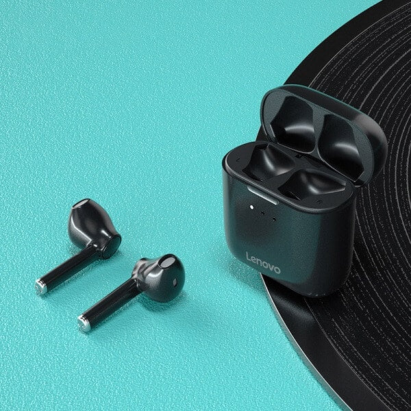Lenovo QT83 TWS Wireless Earphones Bluetooth 5.0 Headset Touch Control Dual Stereo Bass Earbuds Sports Headphones (Black)