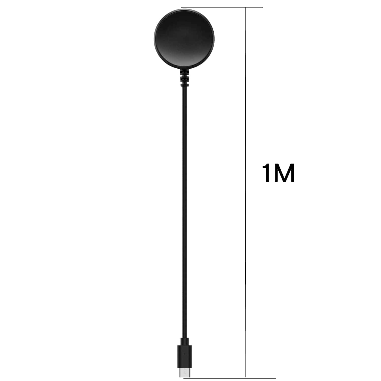 For Samsung Galaxy Watch 6/ 5 Pro/5/4/3/Active 2 Replacement Magnetic USB Type C Charging Charger Cable Cord (Black)