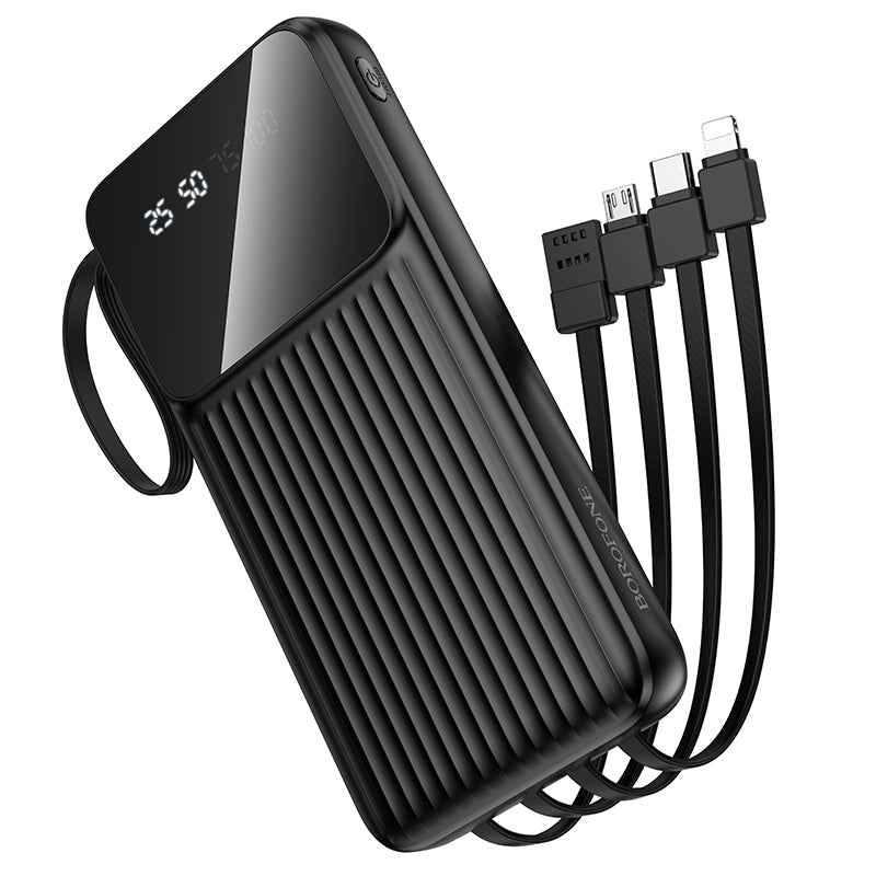 Borofone BJ76 10000mAh Power Bank with 4 Built-in Cables – Smart Cases AU