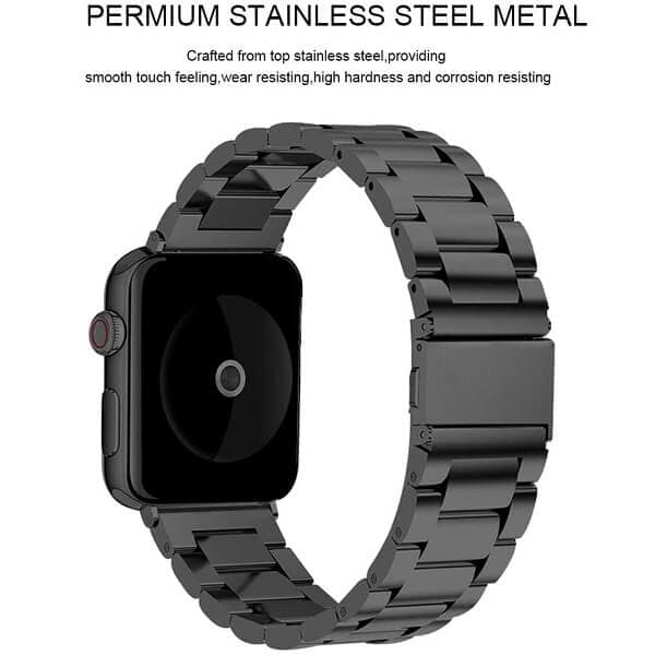 For Apple Watch Series 7 /SE /6 /5 /4 /3 /2 /1 Replacement Wrist Band 38mm 40mm 41mm 42mm 44mm 45mm Stainless Steel Metal iWatch Wristband Loop Strap