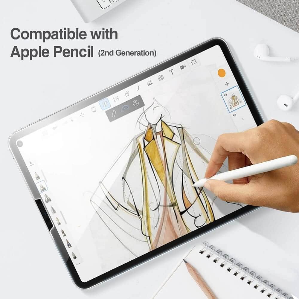 [2 Pack] For Apple iPad Pro 12.9 inch 2022 6th /2021 5th /2020 4th /2018 3rd Gen Tempered Glass Screen Protector