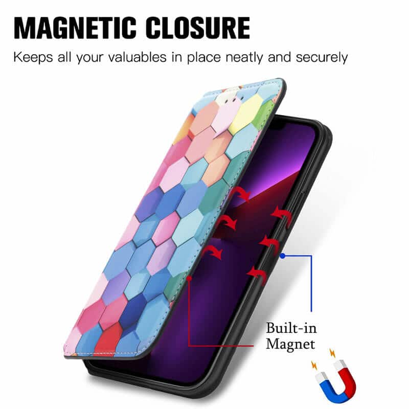 CaseNeo For Apple iPhone 13 /13 Pro / 13 Pro Max / 13 Mini Leather Wallet Flip Case With RFID Blocking Credit Card Holder Slots Cover