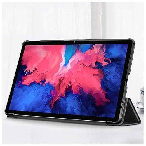Lenovo Tab P11 /P11 Plus (11 inch) Folio Leather Cover Smart Magnetic Soft Flexible Case (Black)
