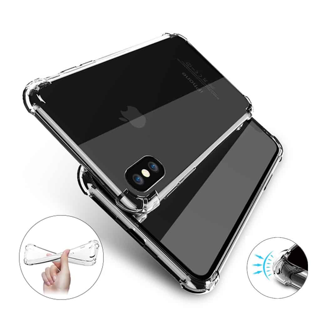 For Apple iPhone X / XS / XS Max / XR SupRShield Crystal Clear Transparent Heavy Duty Transparent TPU Bumper Shockproof Case Cover