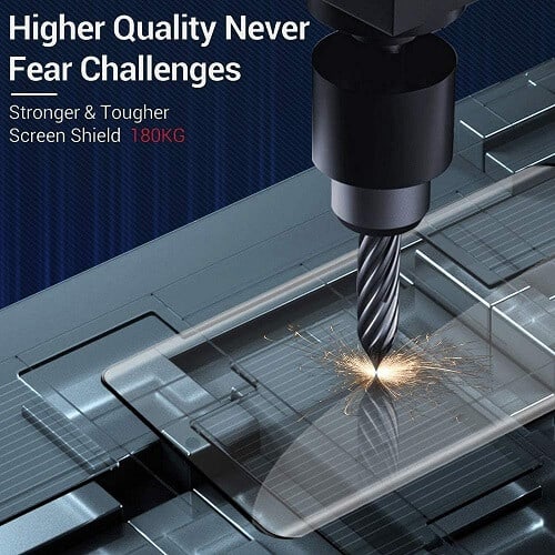 [2 Pack] Samsung Galaxy S21 5G Full Coverage Tempered Glass Screen Protector Film Guard (Black)