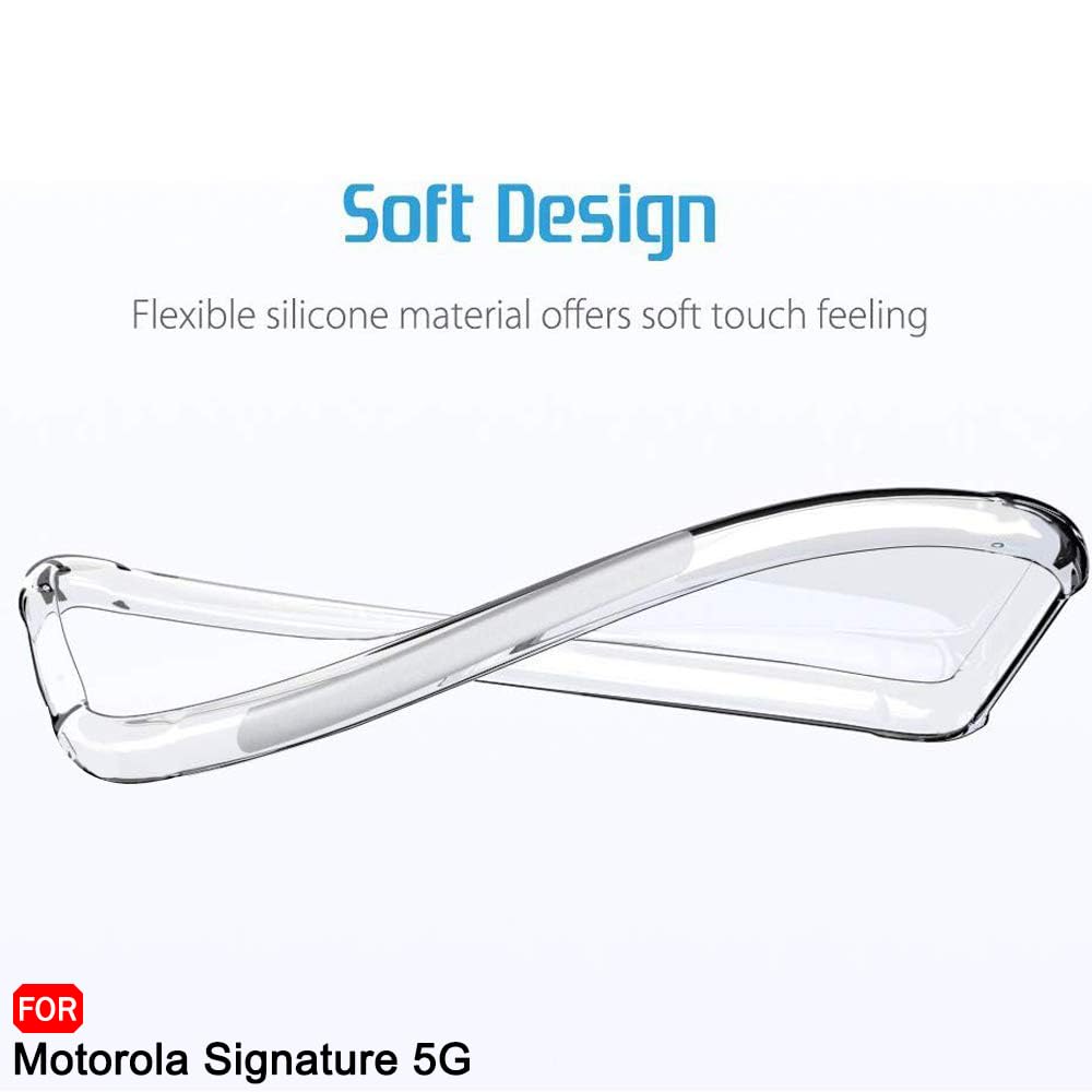 For Motorola Moto G57 5G SupRShield Clear Case Shockproof Heavy Duty Gel Air Cushion Cover