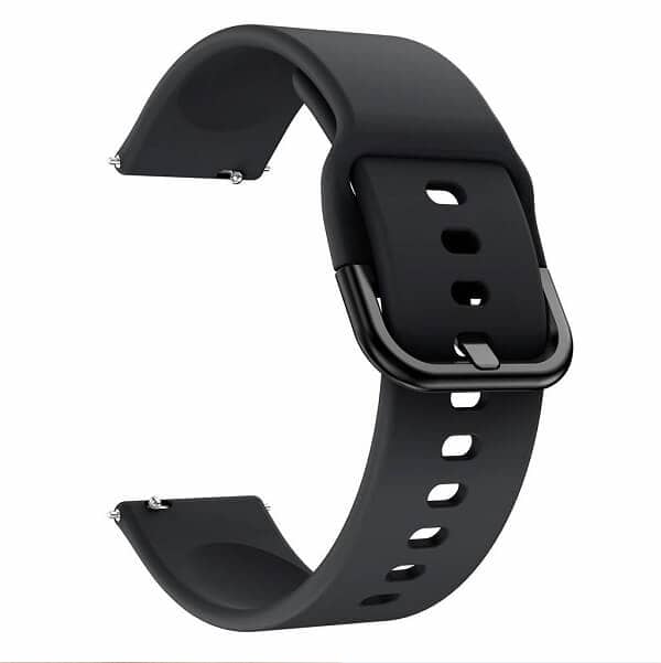 Garmin Vivoactive 3 Silicone Wristband Adjustable Silicone Rubber Watch Band Kit (Black)