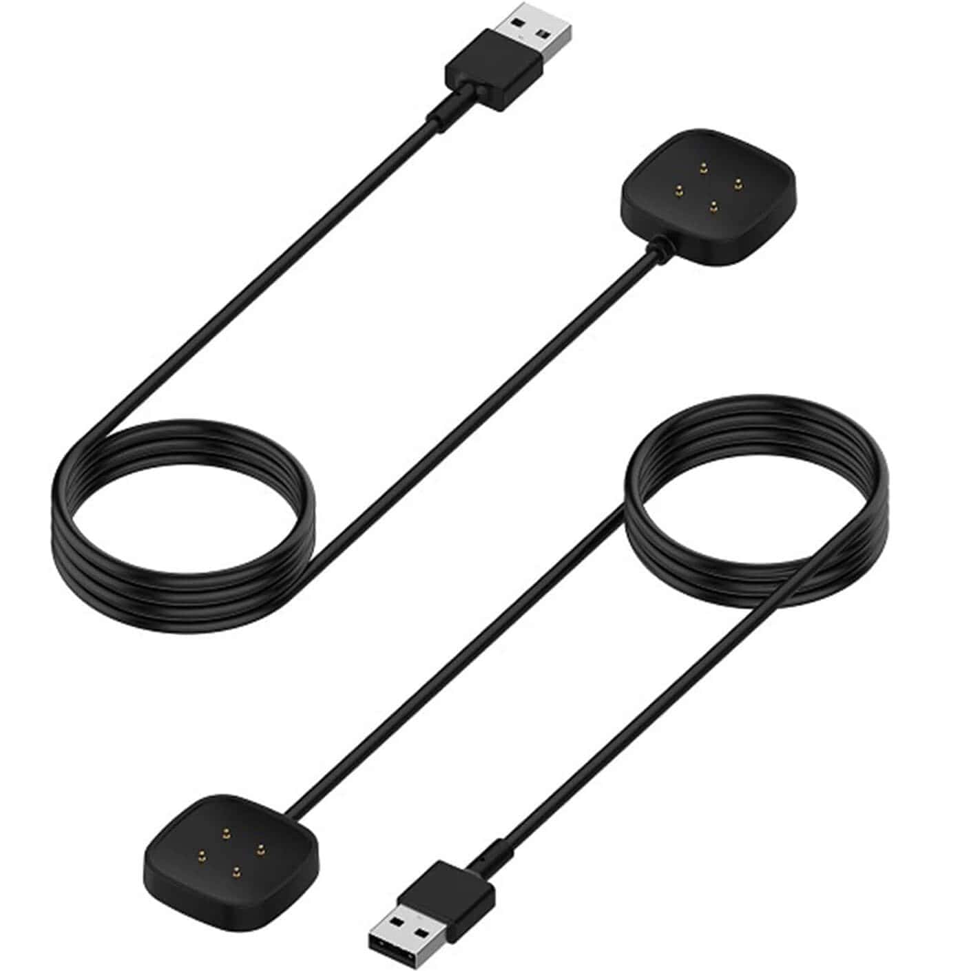 For Fitbit Versa 4/Versa 3/Sense 2/Sense Smartwatch Charger USB Charging Cable Dock Stand Cord