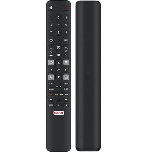 For TCL Smart TV Remote Control RC802N ARC802N YUI1 for TCL TV 65C2US 75C2US 43P20US 43S6000FS NETFLIX - No Setup Required