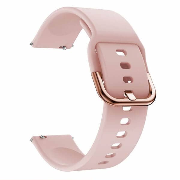 Garmin Vivoactive 3 Silicone Wristband Adjustable Silicone Rubber Watch Band Kit (Rose Gold)