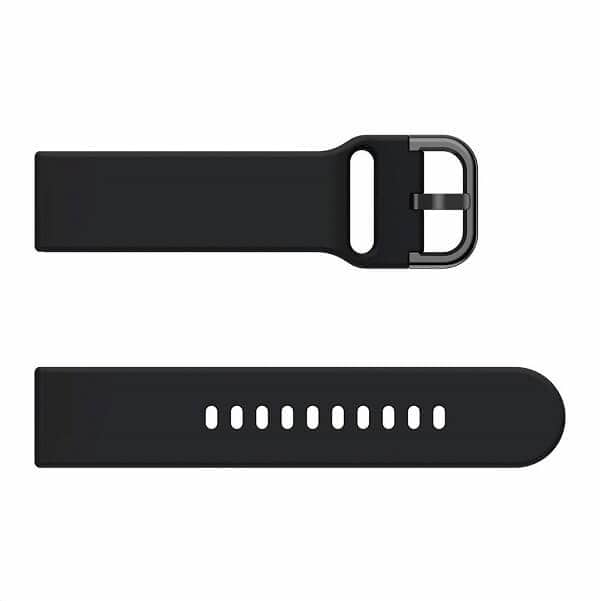 Garmin Vivoactive 3 Silicone Wristband Adjustable Silicone Rubber Watch Band Kit (Black)