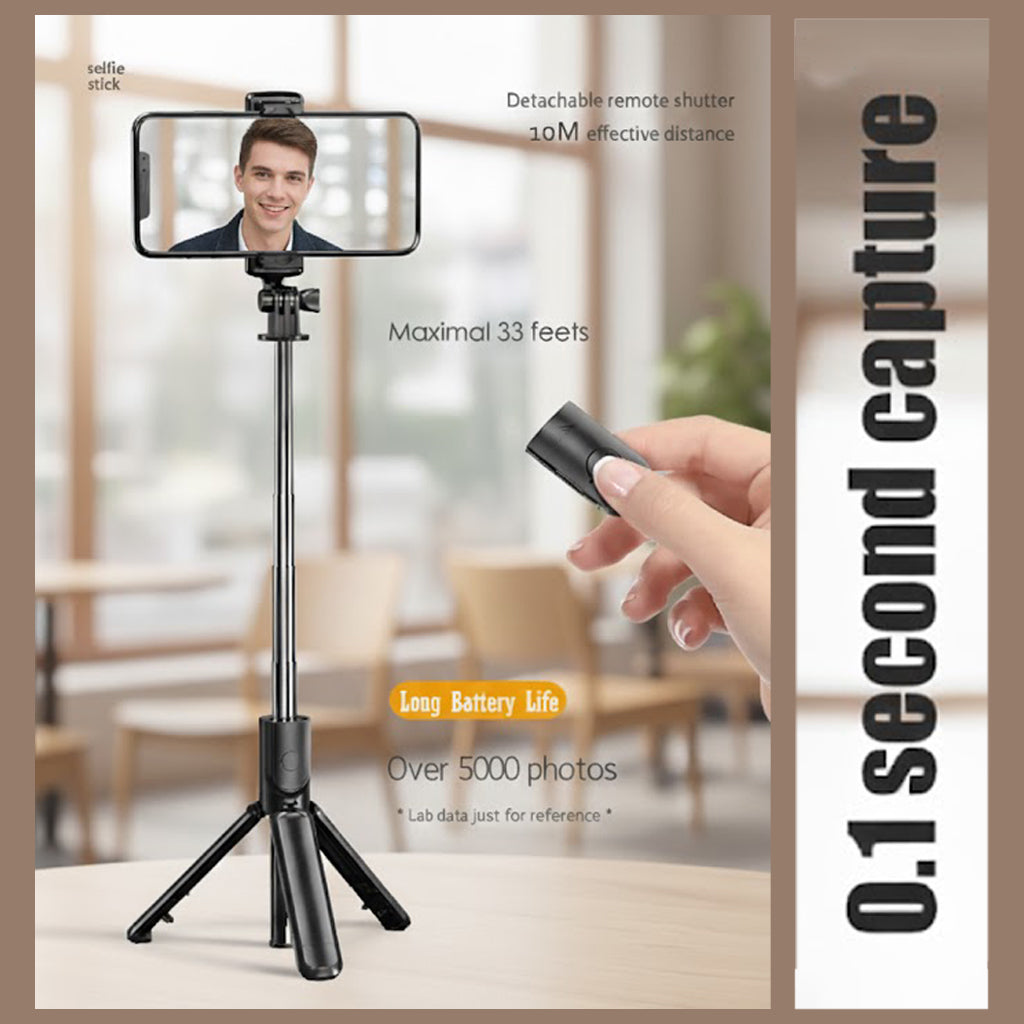 Selfie Stick Tripod Extendable Wireless Bluetooth Remote Portable Smartphone Tripod Stand Mount for IOS Android phone