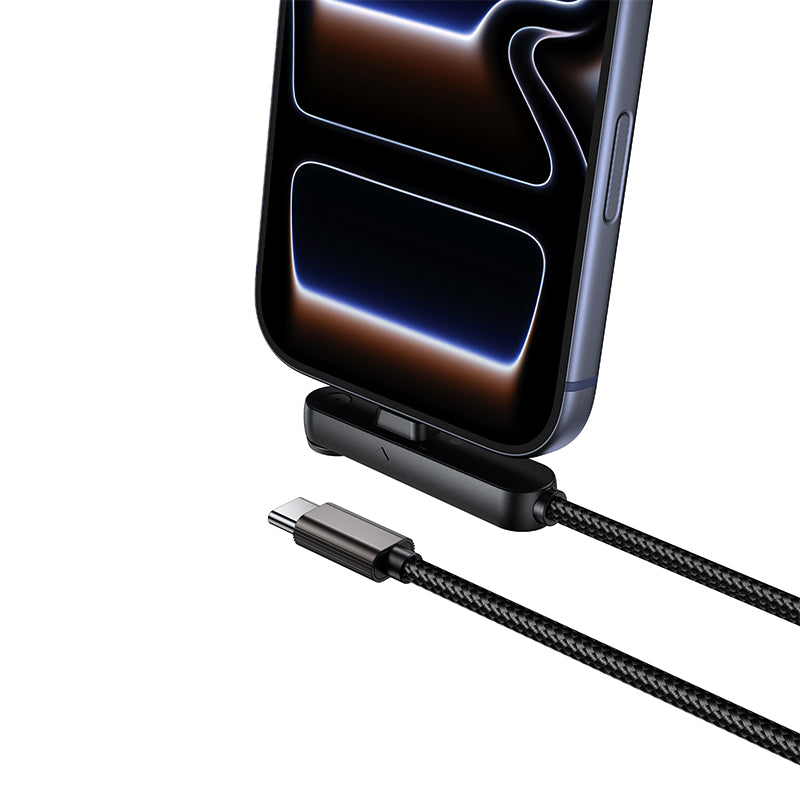 Borofone BX125 Pacifico 1M/3ft 60W Elbow PD USB-C to USB-C Braided Cable Fast Charger with Invisible Foldable Phone Stand