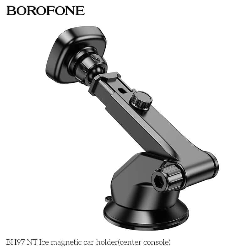 Borofone BH97 Strong Magnetic With Suction Centre Console Windshield /Dashboard Car Mobile Phone Holder For iPhone /Samsung/Oppo/Nokia/Moto/Google