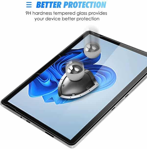 [2 Pack] Microsoft Surface Go 3/2/1 2021/2020/2018 Tempered Glass Screen Protector Film Guard