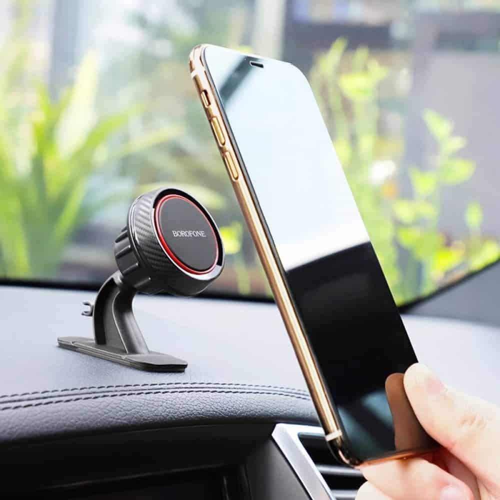 Borofone BH13 Center Console Journey Series Stick On Dashboard Magnetic Car Mount Mobile Phone Holder For iPhone/Samsung/Google/Oppo/Nokia/Motorola