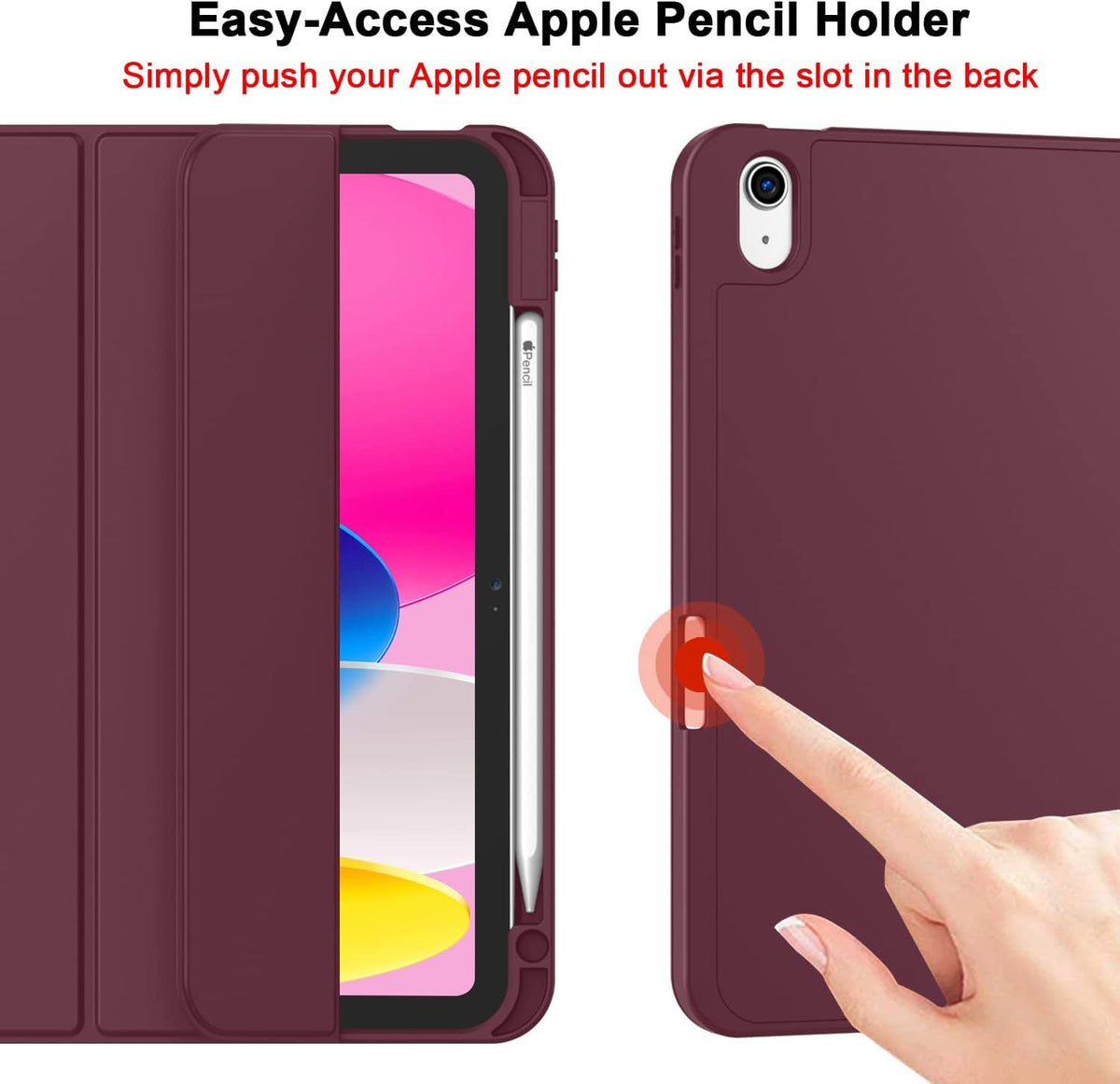 For Apple iPad 11 A16 /10th Gen 10.9 2022 Folio Smart Leather Shockproof Magnetic Stand Case Cover