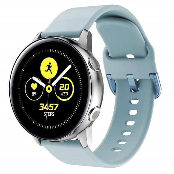 Garmin Vivoactive 3 Silicone Wristband Adjustable Silicone Rubber Watch Band Kit (Light Blue)