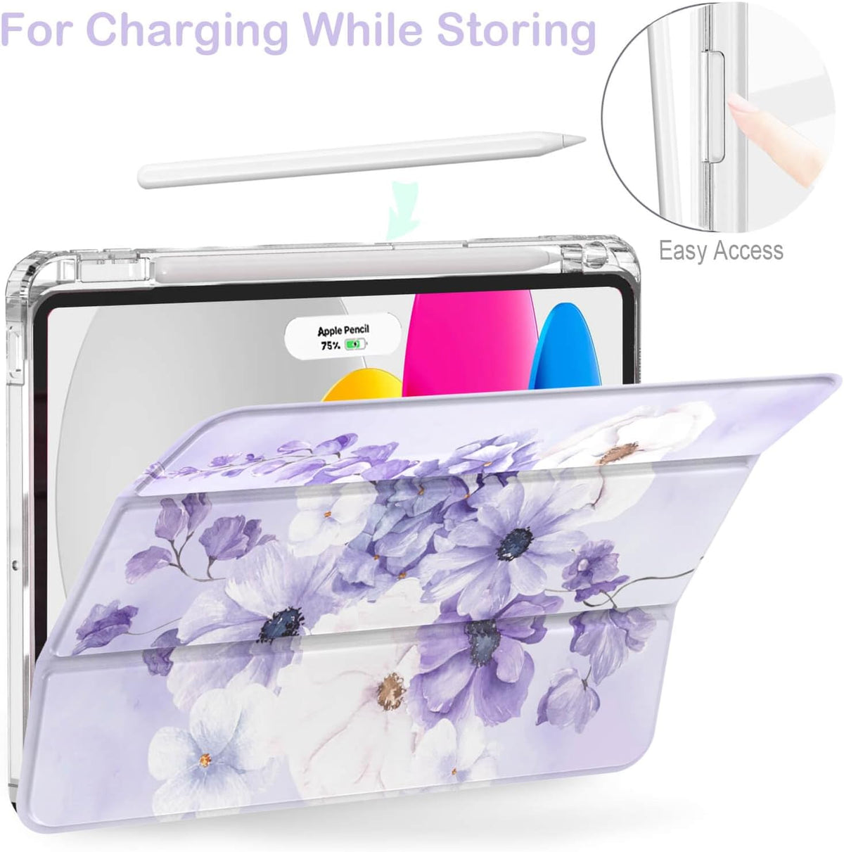 With Pencil Holder For Apple iPad 11th Gen (A16) /10th Gen 10.9 inch 2022 Folio Smart Leather Magnetic Stand Case Cover