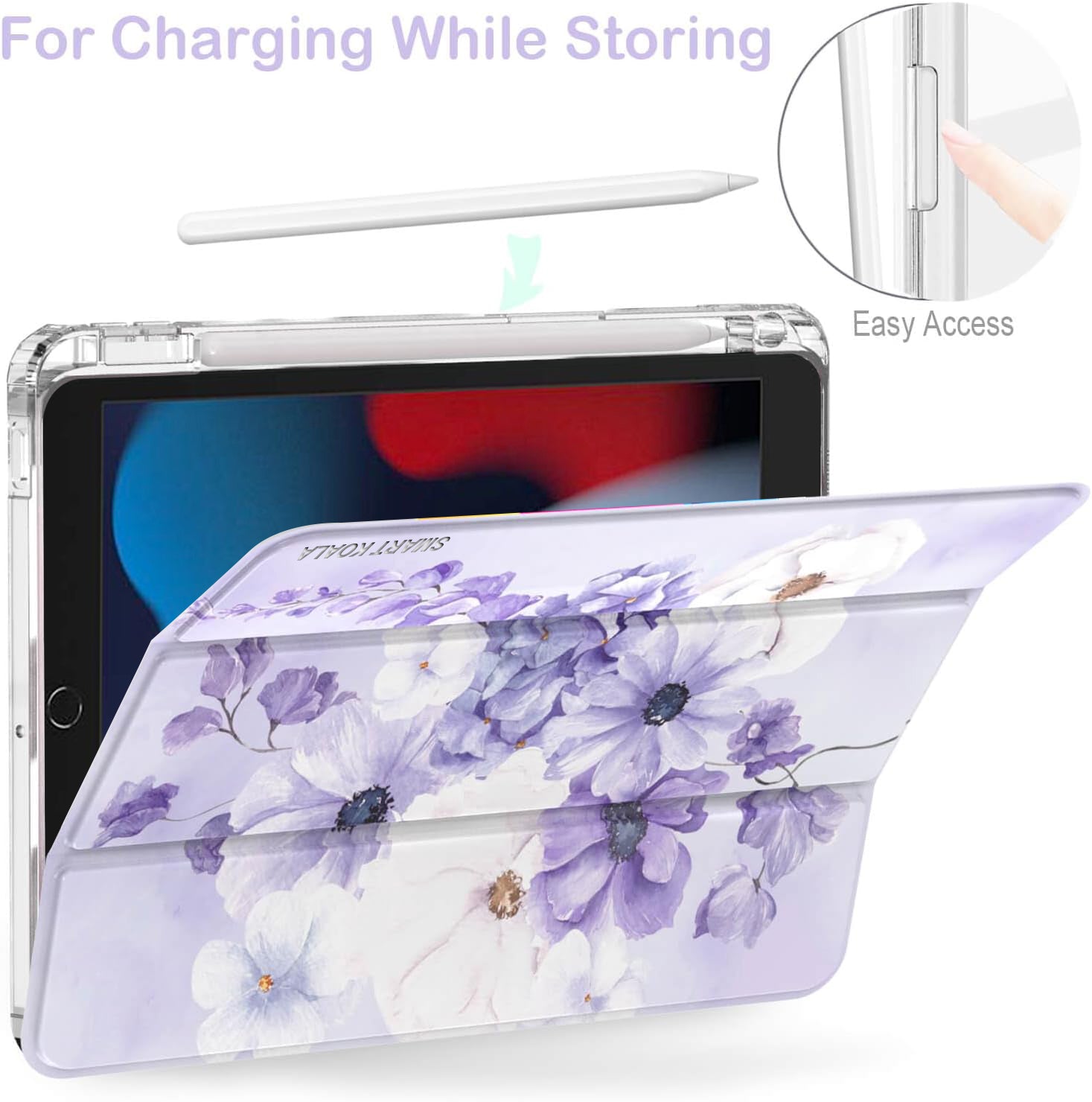 For Samsung Galaxy TAB A9+/A11+Plus WITH PENCIL HOLDER Smart Leather Folio Magnetic Stand Case Cover