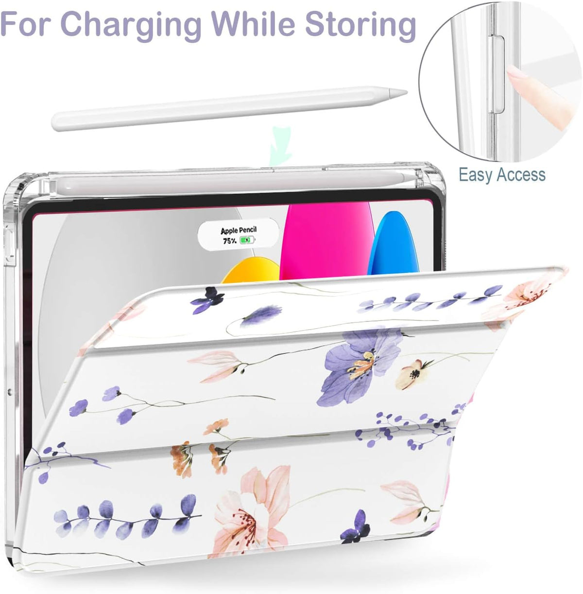With Pencil Holder For Apple iPad 11th Gen (A16) /10th Gen 10.9 inch 2022 Folio Smart Leather Magnetic Stand Case Cover
