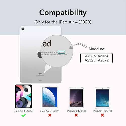 With Pencil Holder Apple iPad Air 5th /4th Gen 10.9 inch 2022 /2020 Folio Auto Sleep /Wake Cover Soft Flexible Case Case (Black)