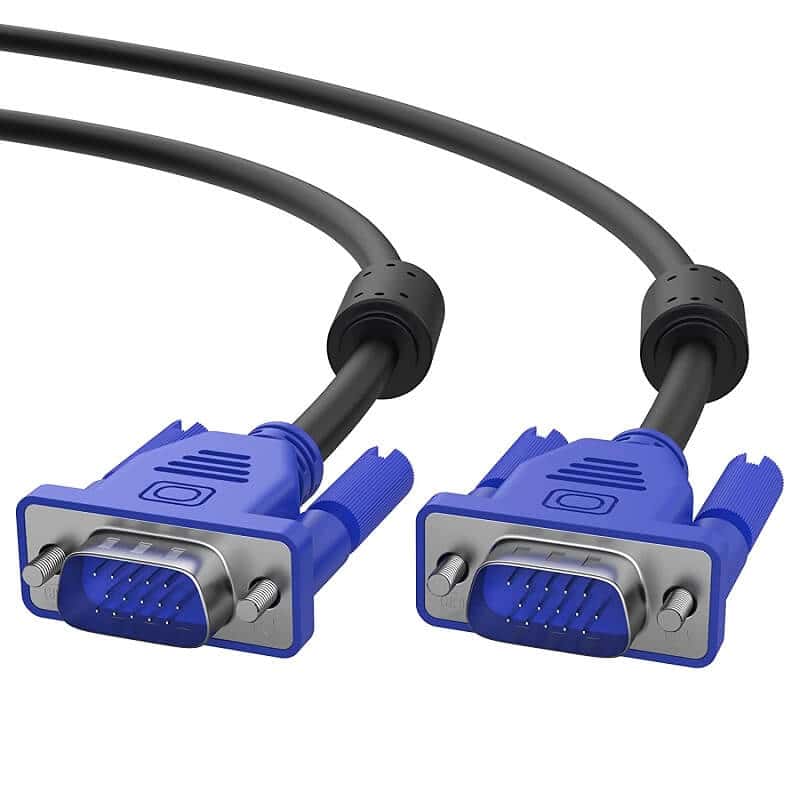 1.5M /5ft VGA to VGA Cable Adapter 15 Pin 1080P Full HD Male to Male Monitor Adaptor for Computer PC Laptops TV Projectors