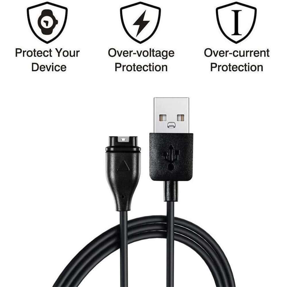 For Garmin Fenix 7 7S 7X 6 6S 6X Pro 5 5S 5X Plus, Epix 2, Forerunner 745 935 945 45 45S 245 Charger Charging Cable Cord