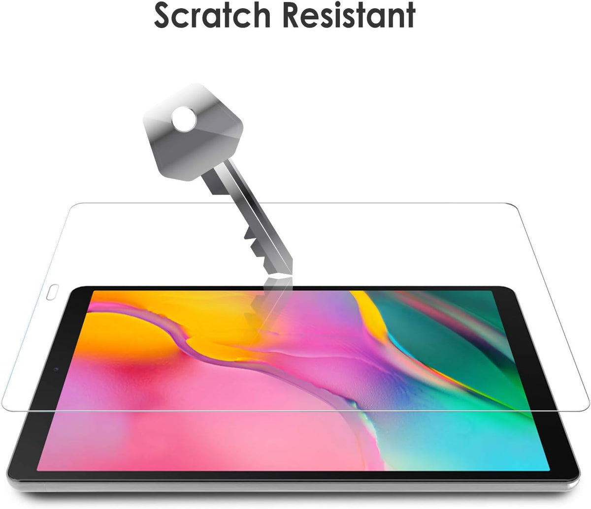 (2 Pack) For Samsung Galaxy Tab A 10.1 inch 2019 SM-T510 / T515 Tempered Glass Screen Protector – 9H HD Clear Anti-Scratch Guard