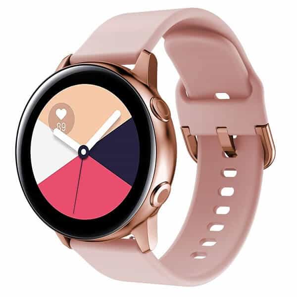 Garmin Vivoactive 3 Silicone Wristband Adjustable Silicone Rubber Watch Band Kit (Rose Gold)