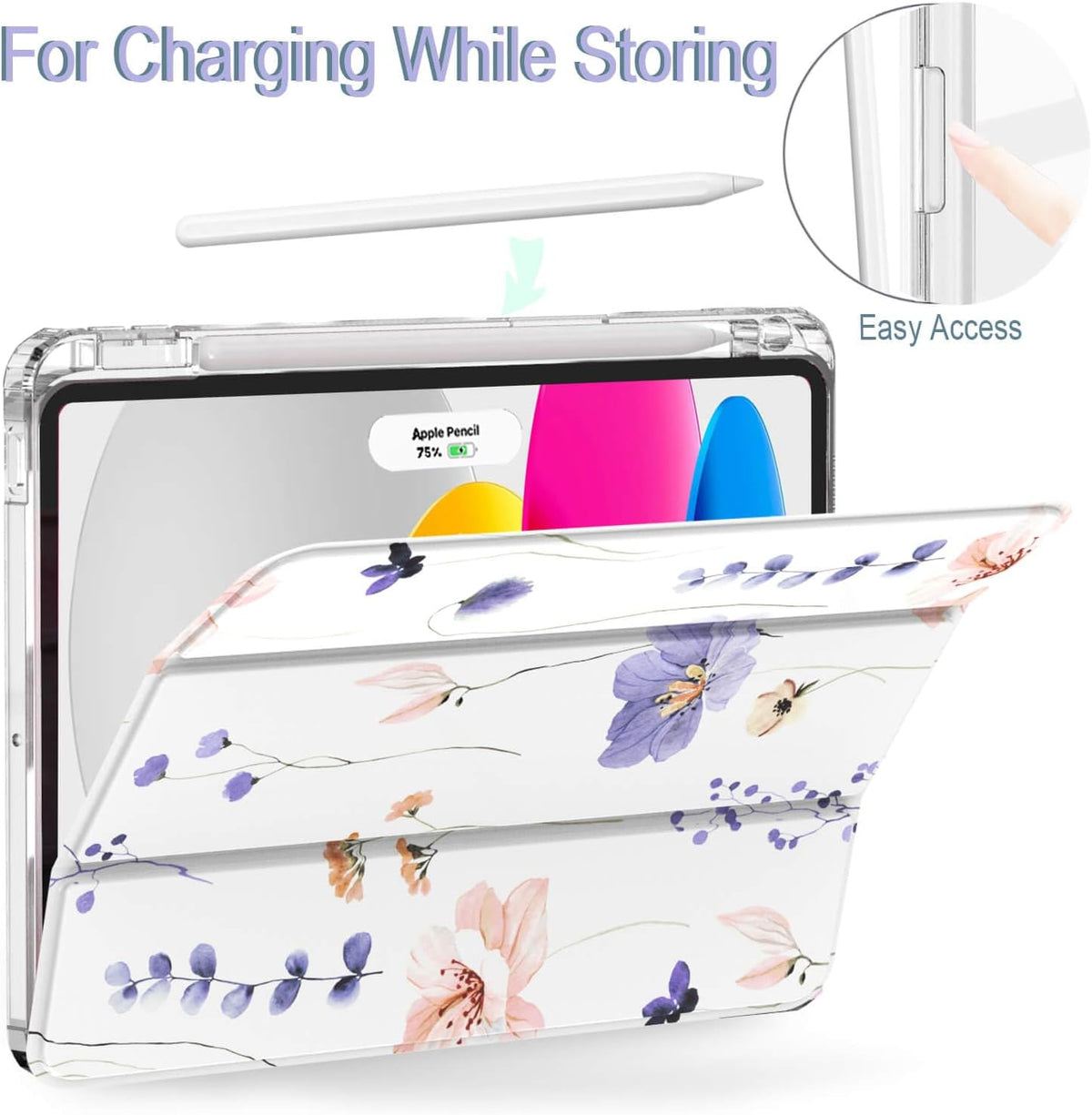 With Pencil Holder For Apple iPad 11th Gen (A16) /10th Gen 10.9 inch 2022 Folio Smart Leather Magnetic Stand Case Cover