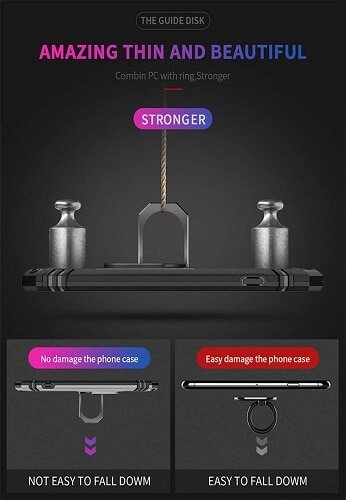 For Apple iPhone 12 /12Mini /12 Pro /12 Pro Max Anti Scratch Rugged Magnetic Car Mount Ring Case Cover