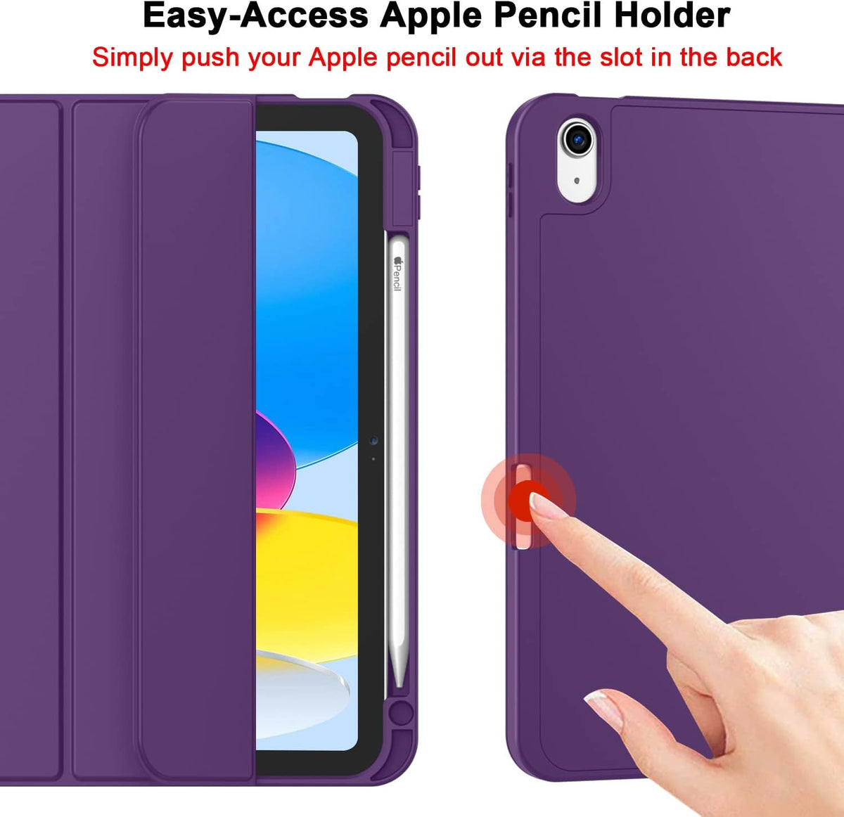 For Apple iPad 11 A16 /10th Gen 10.9 2022 Folio Smart Leather Shockproof Magnetic Stand Case Cover