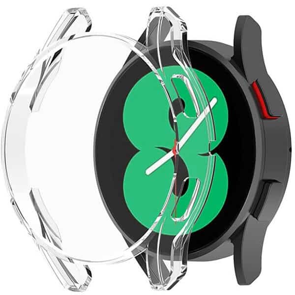 For Samsung Galaxy Watch 4 Classic 46mm Soft Gel Air Cushion Case Full Cover Protector (Clear)