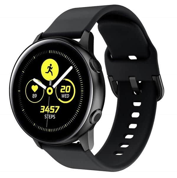 Garmin Vivoactive 3 Silicone Wristband Adjustable Silicone Rubber Watch Band Kit (Black)