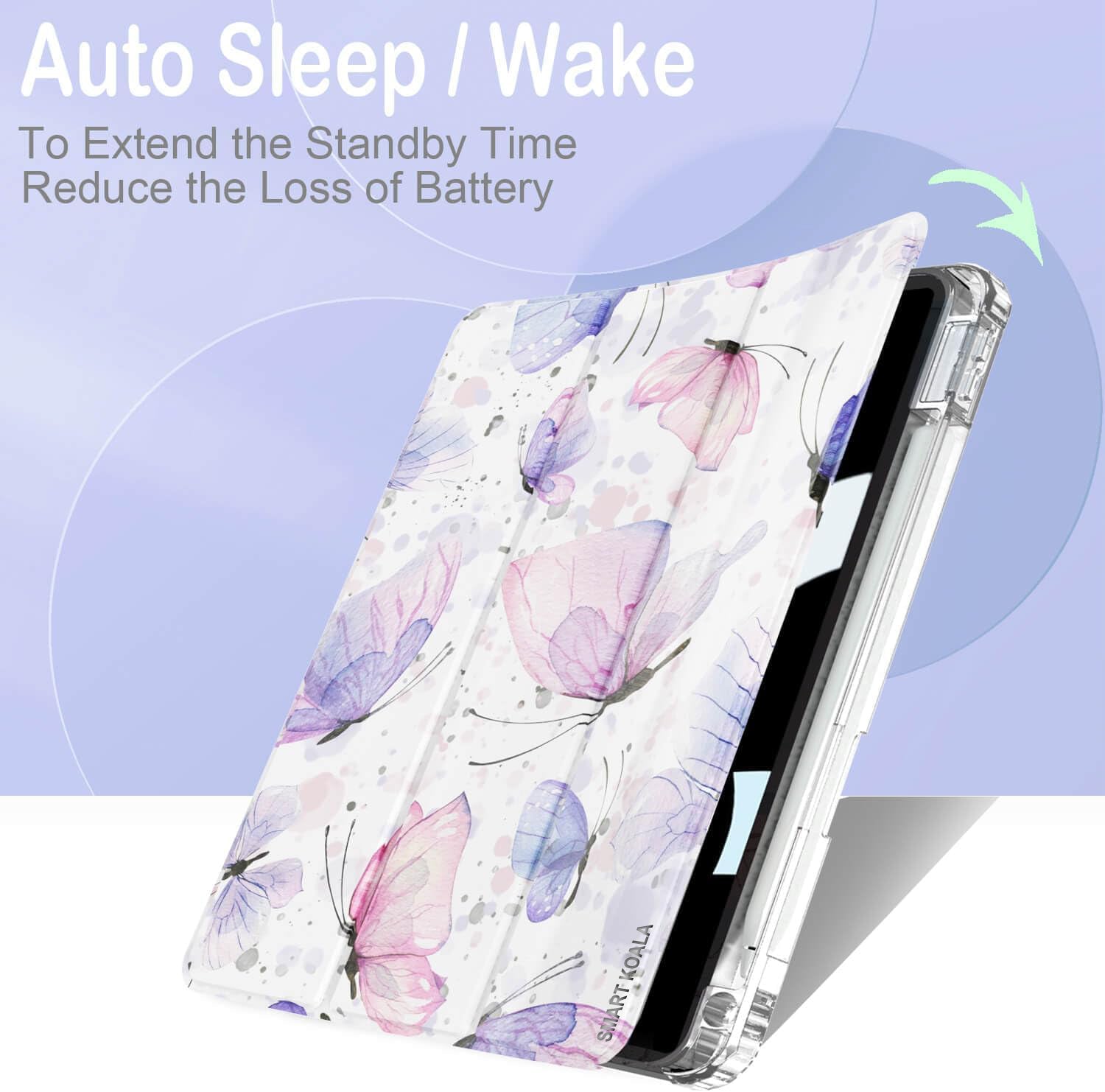 For Samsung Galaxy TAB A9+/A11+Plus WITH PENCIL HOLDER Smart Leather Folio Magnetic Stand Case Cover